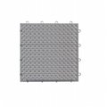 Master Mark Products Master Mark Plastics 23109 12 x 12 in. Armadillo Polished Chrome Polypropylene Interlocking Multi Purpose Floor Tile; Pack of 9 23109